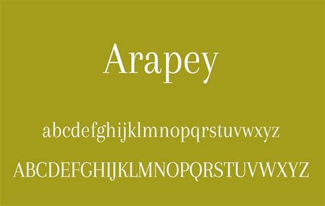 Arapey Font Free Download - Font Sonic