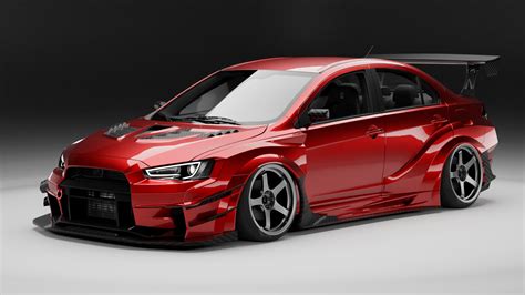 ArtStation - Mitsubishi Lancer Evolution X Varis | Resources