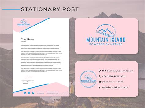 Mountain Island logo And Branding Kit. on Behance