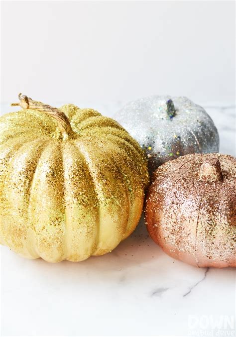 Glitter Pumpkins DIY | Add SPARKLE to your Fall Decor!