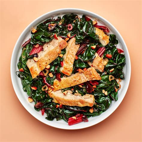 Warm Chicken and Swiss Chard Salad Recipe | Bon Appétit