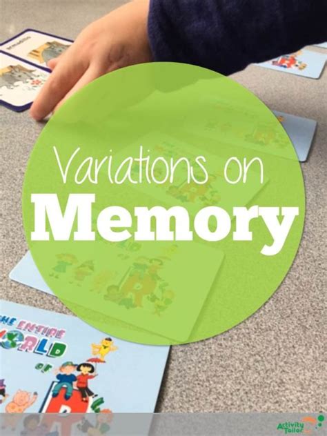 New Ideas for Classic Memory Games - Activity Tailor