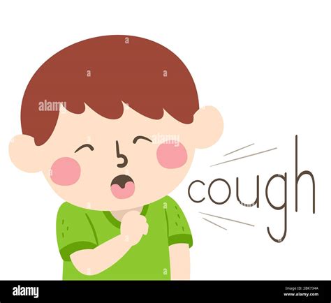 Boy cough cartoon illustration hi-res stock photography and images - Alamy