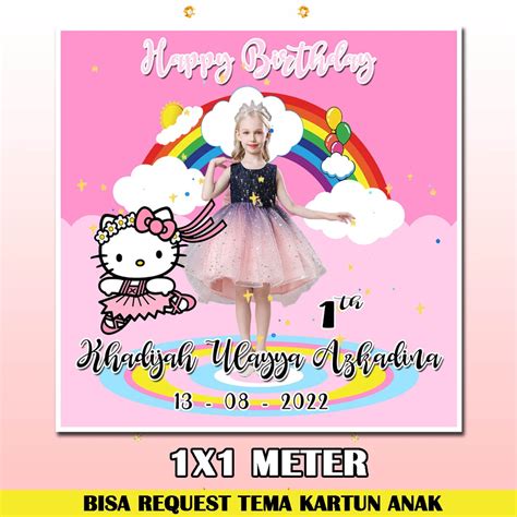 Hello KITTY BANNER BIRTHDAY BACKDROP BANNER BIRTHDAY BANNER BIRTHDAY ...