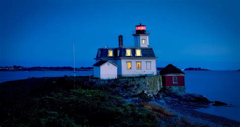 Rose island lighthouse in Rhode Island image - Free stock photo ...