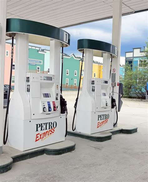 Pump in Petro Canada Gas Station Editorial Stock Photo - Image of pump ...