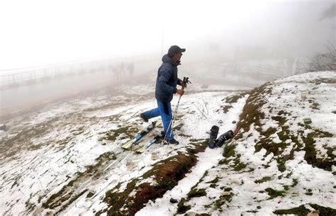 Rare Summer Snowfall in Kashmir - Rediff.com India News