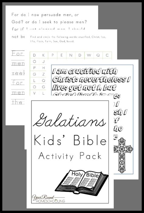 Galatians Kids' Bible Activity Pack - Year Round Homeschooling