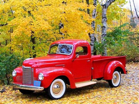 Autumn Red Truck Wallpapers - Wallpaper Cave