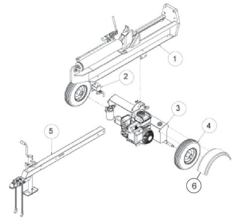 Eco Implements LLC | Speeco 35 Ton Log Splitter Parts Diagram