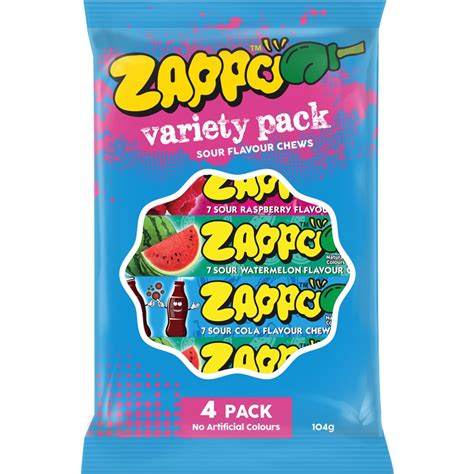 Zappo Variety Pack 104g | BIG W