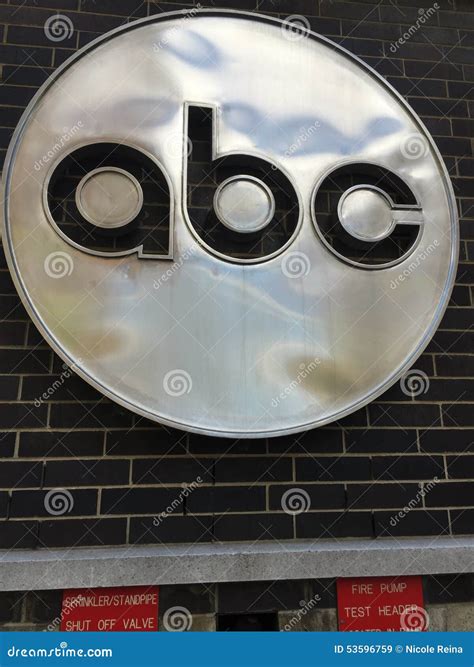 ABC Studios Building Logo editorial stock image. Image of american ...