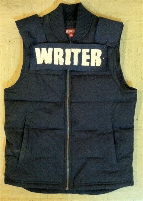 Chuck Does Art: DIY Richard Castle 'WRITER' Vest Costume