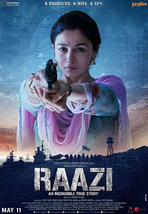 Raazi All Ratings,Reviews,Songs,Videos,Trailers,Bookings and News