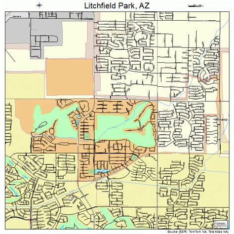 Litchfield Park Arizona Street Map 0441330