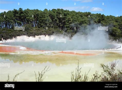 new zealand champagne pool Stock Photo - Alamy