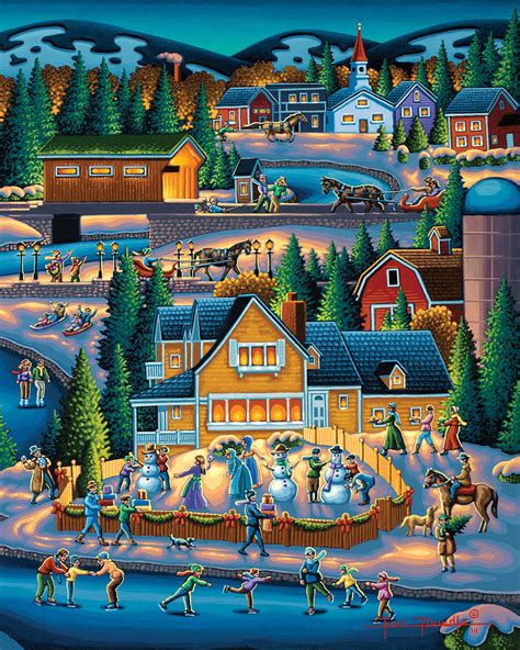 Through the Woods, 500 Pieces, Dowdle Folk Art | Puzzle Warehouse