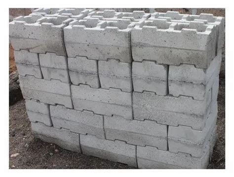 Rectangular Interlocking Concrete Blocks, for Road Construction at Rs 30/piece in Hyderabad