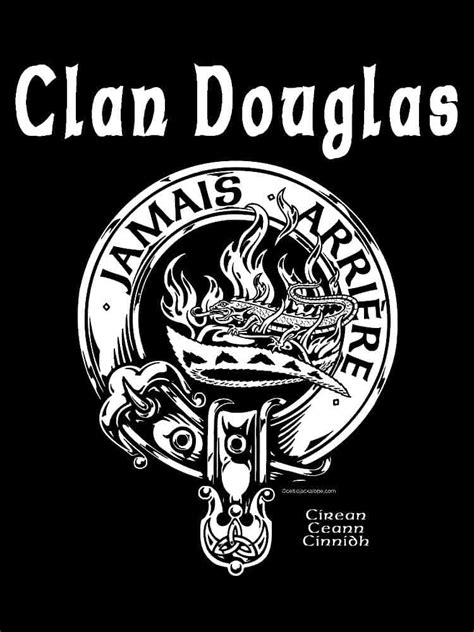 Clan Douglas Clansman’s Crest Badge T-Shirt - The Black Douglas ⋆ Celtic Jackalope