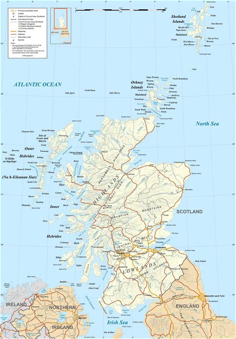 Scotland Map • Mapsof.net