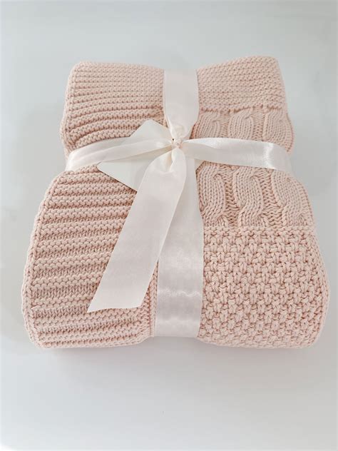 Cotton Knit Baby Blanket