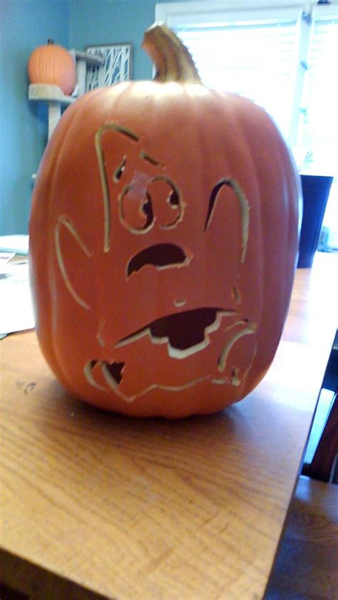 Patrick star pumpkin Fall Pumpkins, Halloween Pumpkins, Halloween Ideas, Spongebob Pumpkin ...