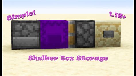 *SIMPLE* Shulker Box Storage | Minecraft 1.16.4+ - YouTube