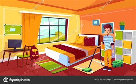 Clean Boy Room Illustration