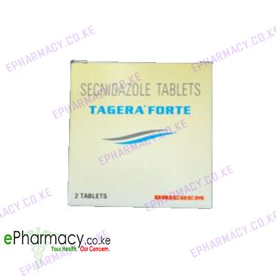 TAGERA FORTE | SECNIDAZOLE 1000MG - 2 TABS - ePharmacy Kenya