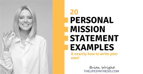 300+ Powerful Personal Vision Statement Examples (Ultimate List) | Personal Development, Self ...