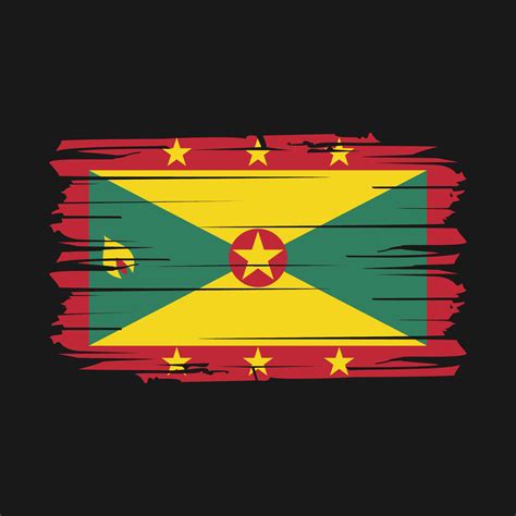 Grenada Flag Brush Vector 20396585 Vector Art at Vecteezy