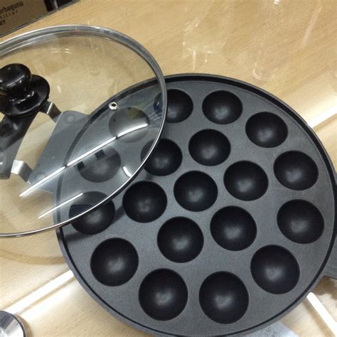 Cetakan Kue Teflon Ball Pan 19 Holes Loyang Kue Takoyaki Snack Maker Vicenza Gratis Tutup Kaca Murah