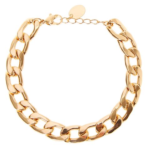 Gold Chain Link Bracelet | Claire's