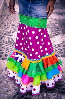 Fun mini skirt with extra fabric and tiered Flamenco Costume, Flamenco Dress, Upcycle Clothes ...