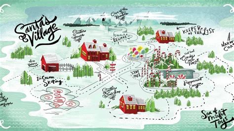 Image result for map of santa's village north pole | Christmas drawing ...