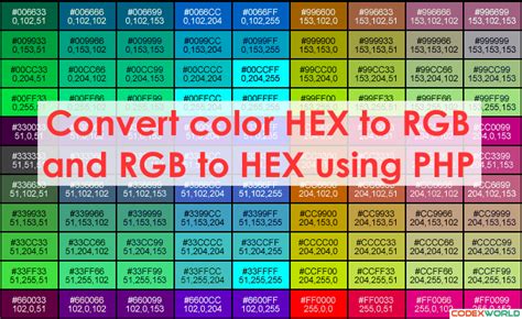 Learn how to convert color from Hex to RGB and RGB to Hex using PHP ...