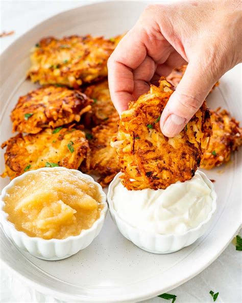 Easy Potato Latkes - Jo Cooks