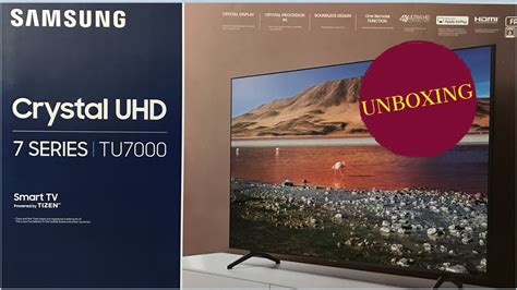 Samsung | Crystal UHD | 7 Series | TU7000 | Unboxing - YouTube