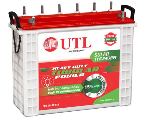 Buy UTL 200AH Solar Battery with 60 months of warranty at Best Price