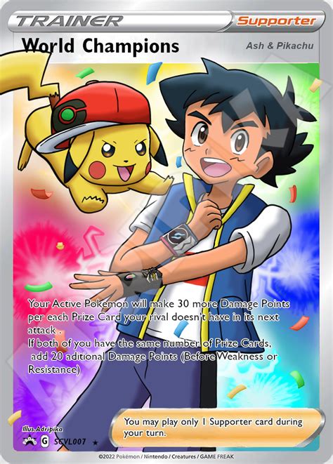 Ash and Pikachu Pokemon Card (English version) by Adripika on DeviantArt