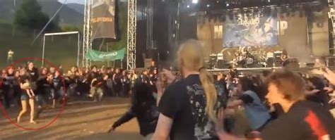 A Woman Brought Her Young Child Into A Wall Of Death At A Metal Show | Theprp.com