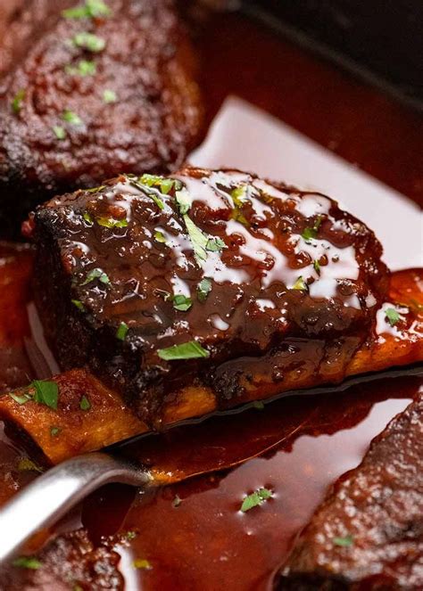 Beef Ribs in BBQ Sauce - slow cooked short ribs! | Recipe | Beef ribs ...