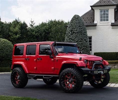 Awesome Red Rims For Jeep Wrangler | Dream cars jeep, 4 door jeep wrangler, Red jeep wrangler