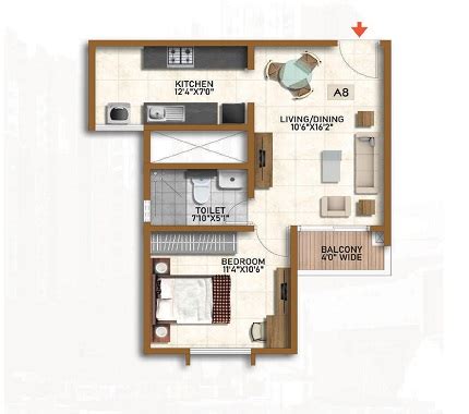 Prestige Finsbury Park | Floor Plan | 1,2,3 BHK| Apartments