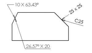 How to insert chamfer dimension in SOLIDWORKS Drawing - IME Wiki