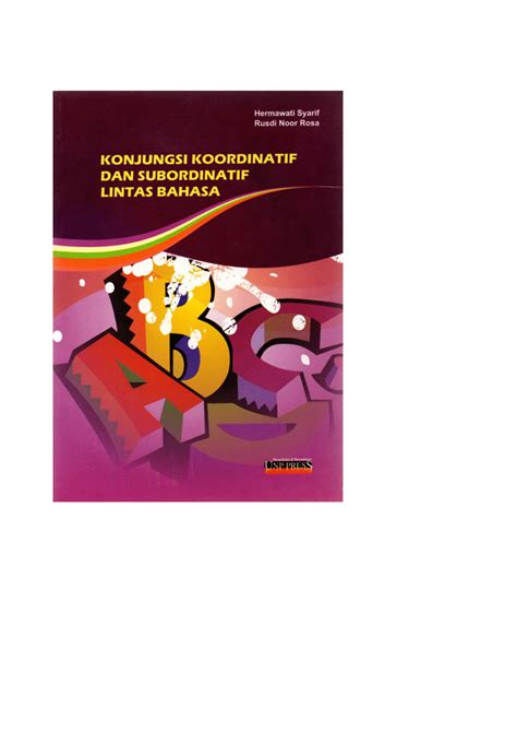 (PDF) Konjungsi koordinatif dan subordinatif lintas bahasa