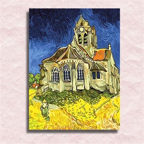 The Church at Auvers - Paint by Numbers – Painting By Numbers Shop