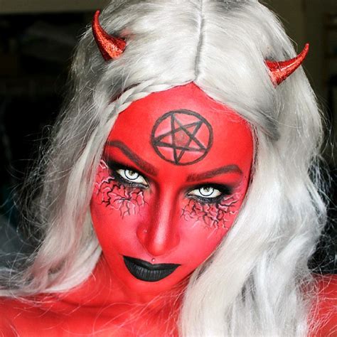 20 Devil Halloween Makeup Ideas for Women - Flawssy