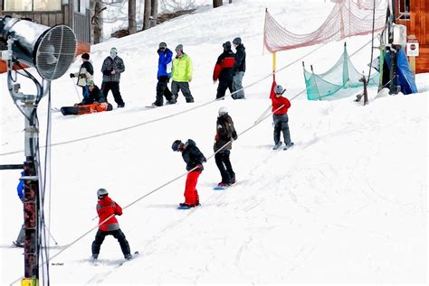 The Tow Rope At The Bunny Hill Photograph by Anne Kitzman | Pixels