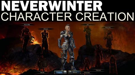 Neverwinter - Full Character Creation (All Races, Classes & Options!) - YouTube